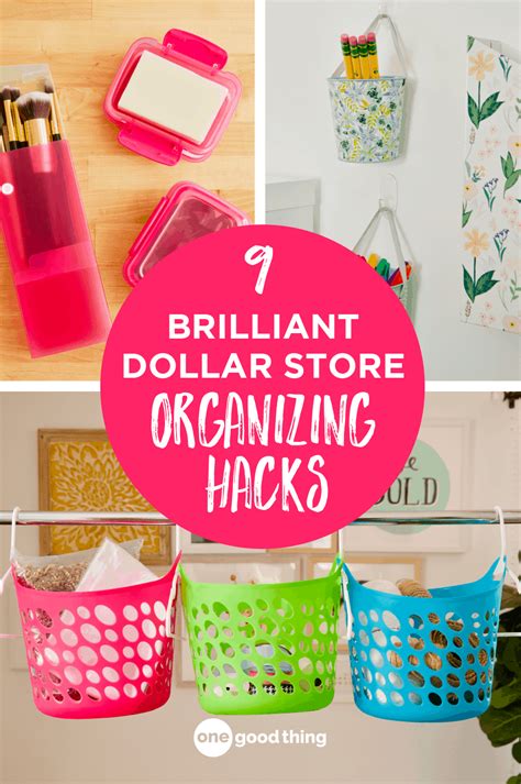 9 More Brilliant Dollar Store Organizing Hacks Organization Hacks