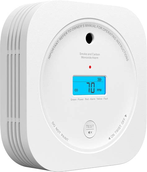 Smoke And Carbon Monoxide Detector Combo Unit Battery Operated Smoke Co