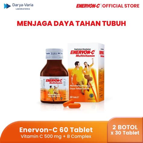 Enervon C Botol Vitamin C Dan B Complex Isi Tablet Botol X