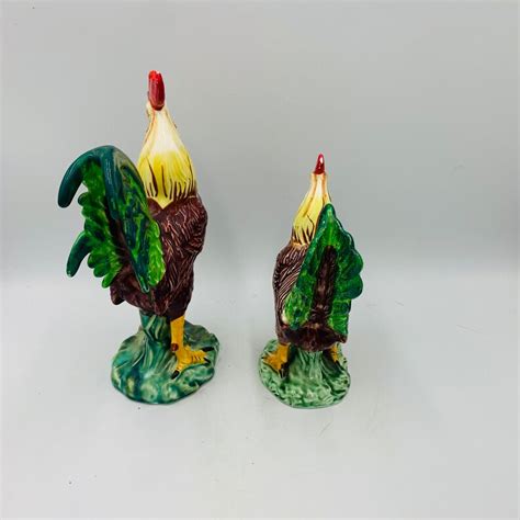 Vintage Napco Chickens Hen And Rooster Free Shipping Etsy