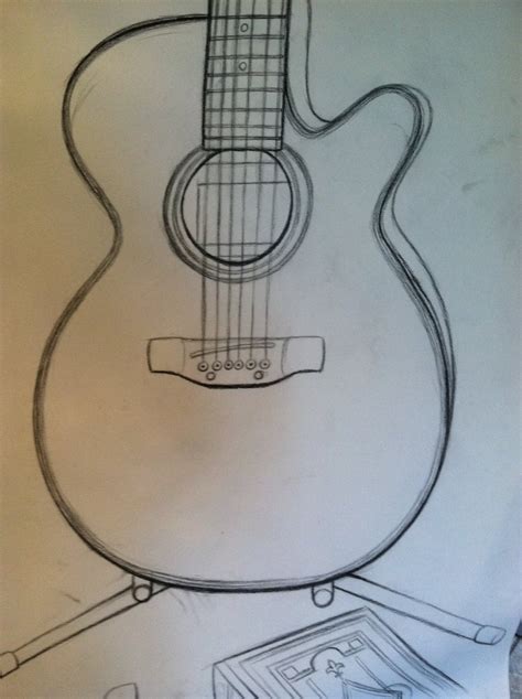 Guitar Pencil Drawing At Getdrawings Free Download