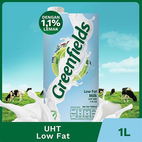 Susu Uht Greenfields Low Fat Milk L Toko Elmanna