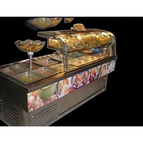 Stainless Steel Golgappa Counter For Street Food Stall At Rs 8000 In