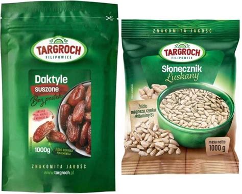 Daktyle Suszone 1kg Plus Słonecznik Łuszczony 1kg Ceny i opinie