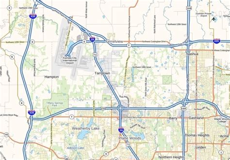 Kansas City International Airport Map