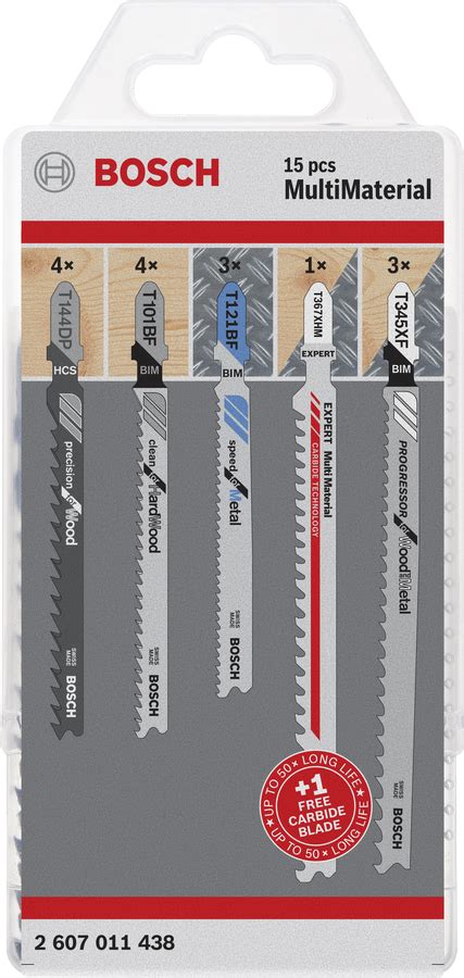 Decoupeerzaagbladenset Voor Multi Material 15 Delig Bosch Professional