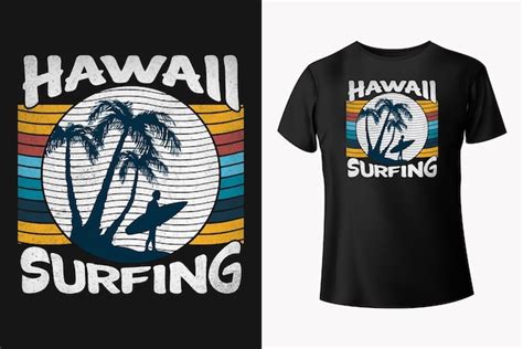 Premium Vector Summer Surfing Beach Vector Premium Tshirt