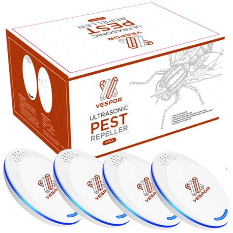 Buy Vespor Ultrasonic Pest Repeller 4 Pack Pest Reject Electronic Plug In Pest Control Best