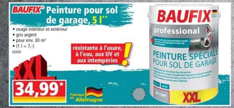 Promo Peinture Pour Sol De Garage L Baufix Chez Norma Icatalogue Fr