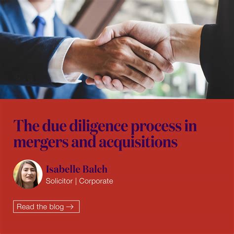 The Due Diligence Process In Mergers And Acquisitions Moore Barlow LLP