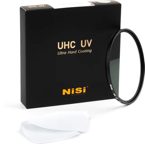 NiSi UHC UV Filtresi 58 Mm Koruma Filtresi Temizleme Bezli Su Beyaz