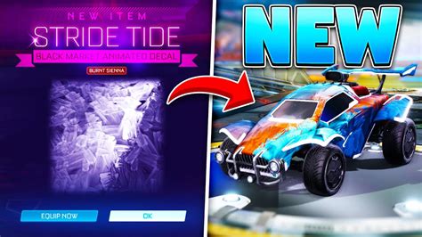 New STRIDE TIDE Black Market In The Rocket League Item Shop YouTube