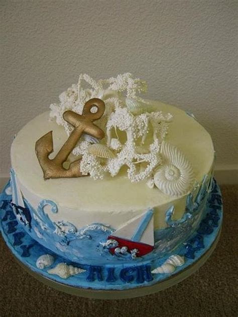 Sailing Birthday Cake Decorated Cake By Cakeicer CakesDecor