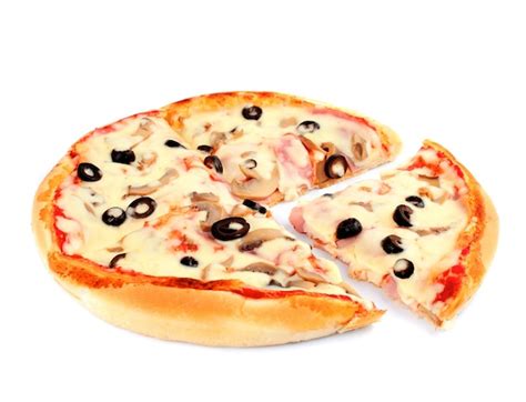 Premium Photo Pizza With Mushroom And Olives