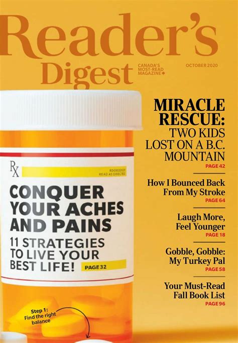 Readers Digest Canada October 2020 Magazine Get Your Digital