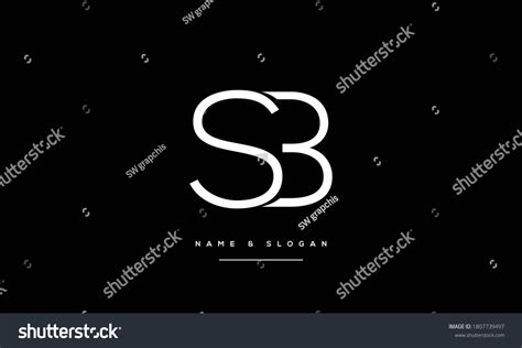 Sbbs Sb Abstract Letters Logo Monogram Stock Vector Royalty Free