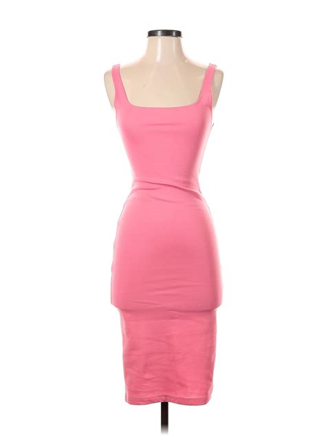 Zara Solid Pink Casual Dress Size S 44 Off Thredup