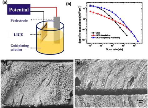 A Setup For Gold Plating With Two Electrodes B Different Samples