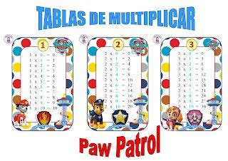 Paw Patrol Tablas De Multiplicar Con Chase Tabla Del Doovi The Best