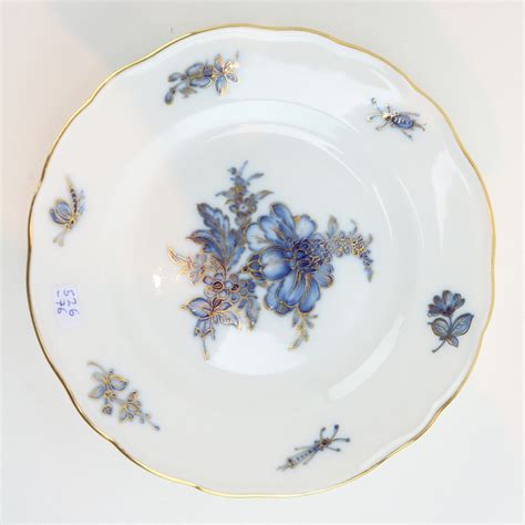 Bilder Zu 2045199 MEISSEN KLEINER TELLER BLAUE BLUME MIT INSEKTEN UND