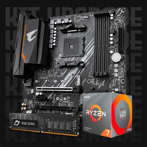 Kit Upgrade Processador AMD Ryzen 7 5800X Placa Mãe Gigabyte B550M