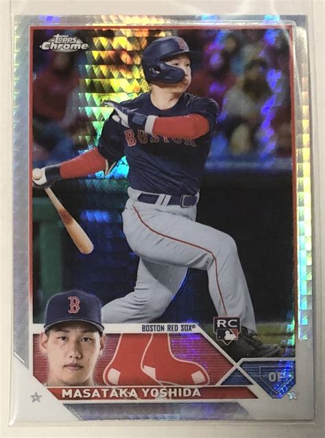 最新Masataka Yoshida吉田正尚 2023 Topps Chrome Prism Ref RC 167 Topps 売買された