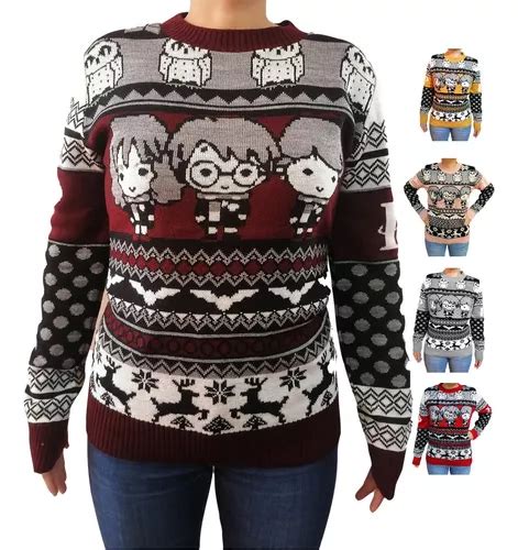 Sueter Navideño De Harry Potter Ugly Sweater Tejido Envío gratis