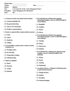 Fillable Online Robeson K12 Nc District Robeson Test 9 12 Career Dev