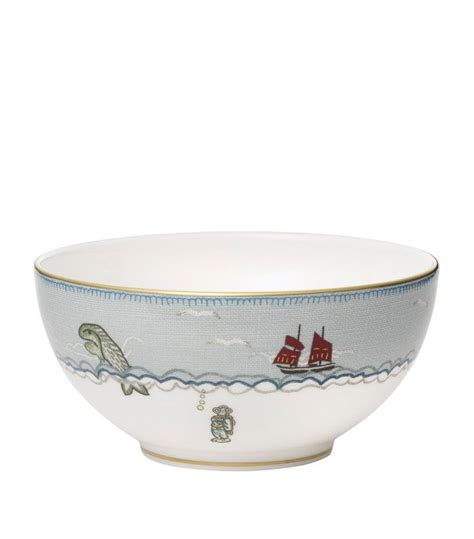 Wedgwood Blue X Kit Kemp Sailors Farewell Cereal Bowl Cm Harrods Uk