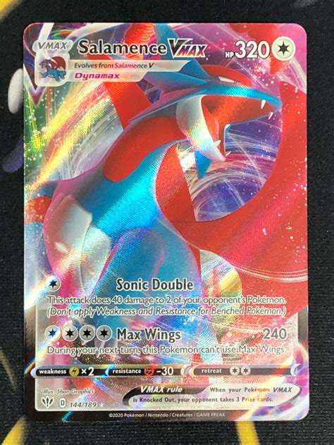 Salamence Vmax Darkness Ablaze Ultra Rare Pokemon Card Nm M Ebay