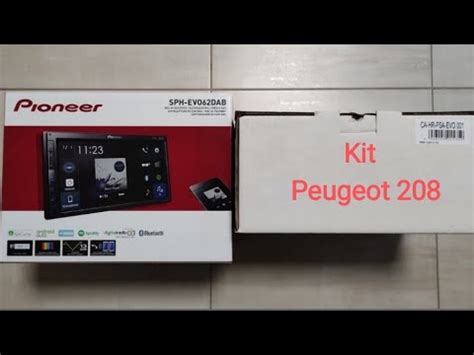 POUR PEUGEOT 208 AUTORADIO ANDROID PIONEER SPH EVO62DAB 208 YouTube