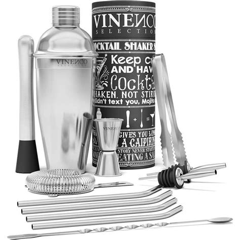 Cocktail Shaker Kit Livre Cocktail Daccessoires Professionnel Inox