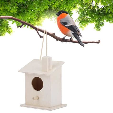 Omabeta Nids D Oiseaux Pcs Maison D Oiseau En Bois Suspendue Innovante