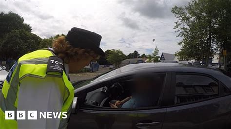 Traffic Warden Abused Outside Stoke On Trent School Bbc News