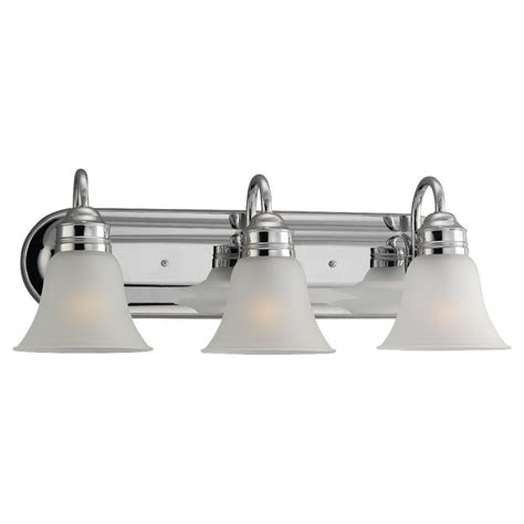 Sea Gull Lighting 3 Light Bathroom Vanity Light Fixture In Chrome The Home Depot Canada