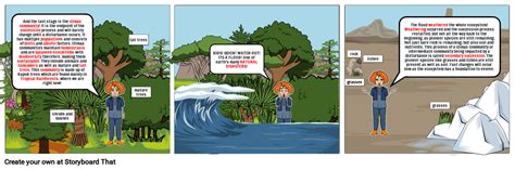 Ecological Succession Comic Strip 2 Storyboard