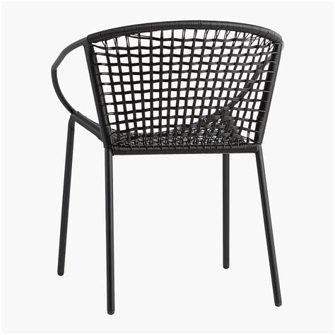 Sophia Black Outdoor Patio Dining Armchair Reviews Cb2 Canada