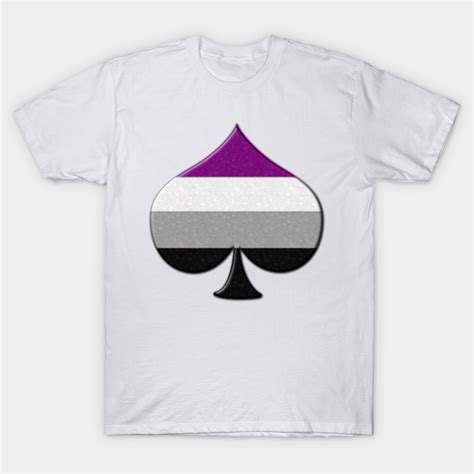 Large Ace Symbol In Asexual Pride Flag Colors Asexual Pride T Shirt Teepublic