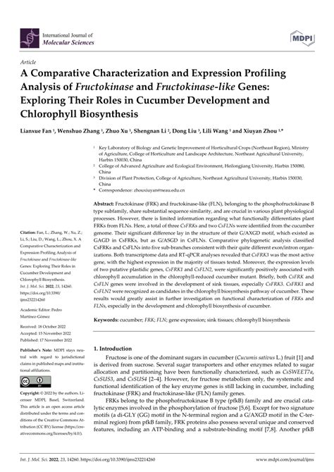 PDF A Comparative Characterization And Expression Profiling Analysis