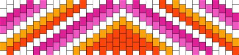Triangle Lesbian Stripe Pony Bead Patterns Misc Kandi Patterns For Kandi Cuffs