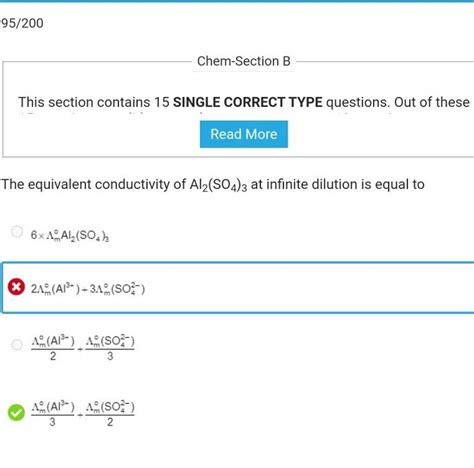 The Equivalent Conductivity Of Al2 SO4 3 At Infinite Dilution Is Equal