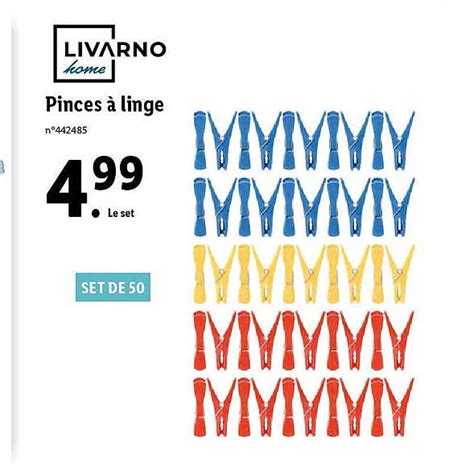 Promo Pinces Linge Livarno Home Chez Lidl Icatalogue Fr