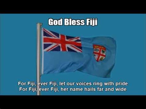 National Anthem Of Fiji God Bless Fiji Nightcore Style With Lyrics