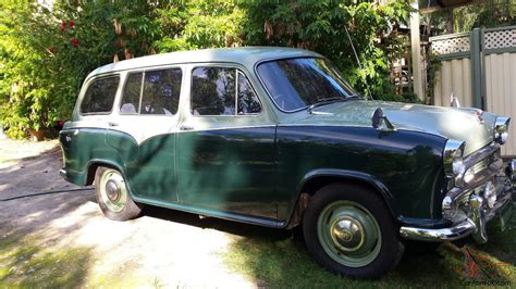 Morris Oxford Traveller 1959 2 Tone Green Chrome Trim In Wa