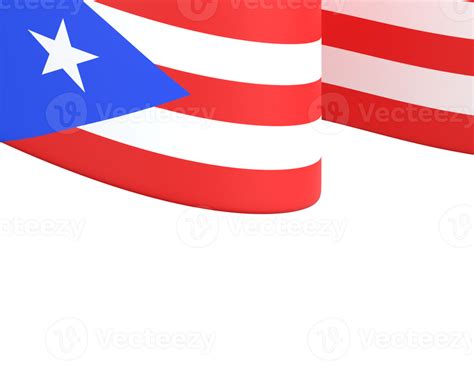 Puerto Rico Flag Design National Independence Day Banner Element