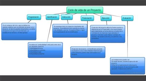 Mapa Mental Ciclo De Vida Proyecto Ppt