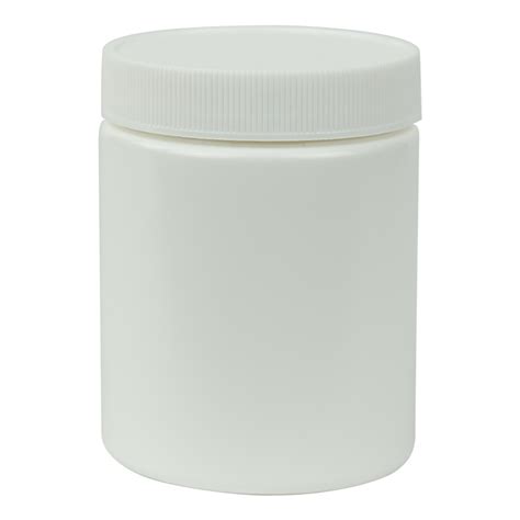 6 Oz White HDPE Wide Mouth Jar With 58 400 Cap U S Plastic Corp