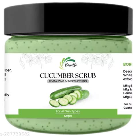 Cucumber Face Scrub For Glowing Skin And Facial Scrub 100g