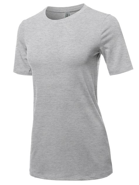 A2y Womens Basic Solid Premium Cotton Short Sleeve Crew Neck T Shirt