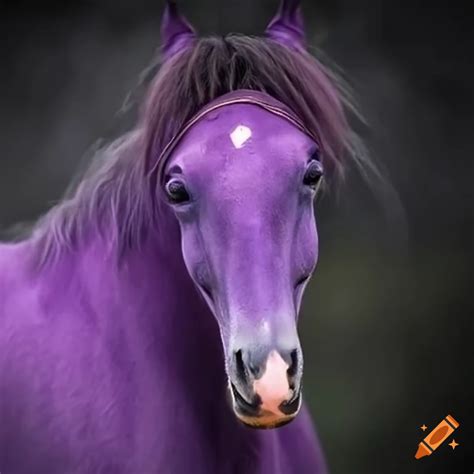 Caballo Violeta Con Lentes On Craiyon